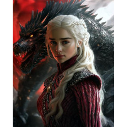 Алмазна мозаїка &quot;Імператриця драконів&quot;, 30*40см, на рамці, кор. 31*41*2,5см, ТМ Dreamtoys арт: S20139