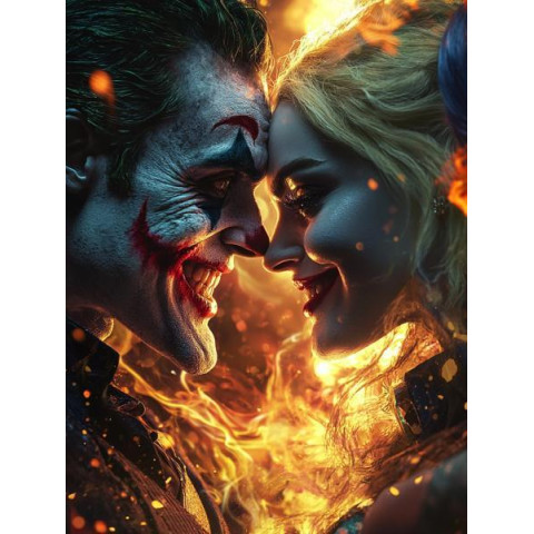 Алмазна мозаїка "Вогненний хаос", 30*40см, на рамці, кор. 31*41*2,5см, ТМ Dreamtoys арт: S20144