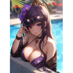 Алмазная мозаика "В бассейне", 30*40см, на рамке, в кор. 31*41*2,5см, ТМ Dreamtoys