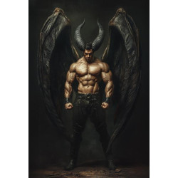 Алмазна мозаїка «Воїн темряви», 30*40см, на рамці, в кор. 31*41*2,5см, ТМ Dreamtoys арт: S20155