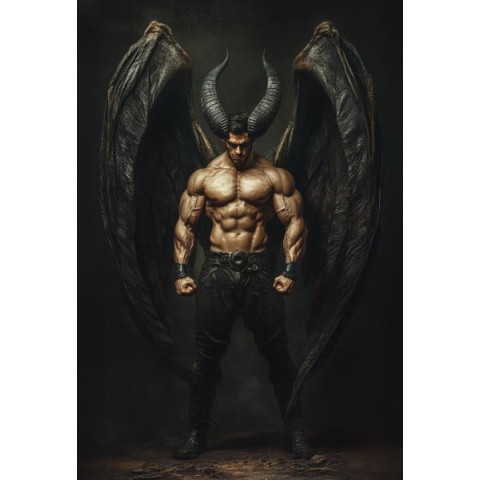 Алмазна мозаїка «Воїн темряви», 30*40см, на рамці, в кор. 31*41*2,5см, ТМ Dreamtoys арт: S20155