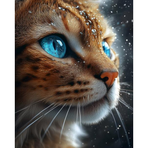 Алмазна мозаїка "Морозний погляд", 30*40см, на рамці, в кор. 31*41*2,5см, ТМ Dreamtoys арт: S20157