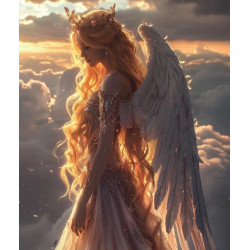 Алмазна мозаїка &quot;Витончений ангел&quot;, 30*40см, на рамці, в кор. 31*41*2,5см, ТМ Dreamtoys арт: S20159