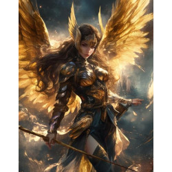 Алмазна мозаїка &quot;Золота валькірія&quot;, 30*40см, на рамці, в кор. 31*41*2,5см, ТМ Dreamtoys арт: S20166