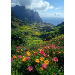 Алмазна мозаїка &quot;Зелені схили&quot;, 30*40см, на рамці, в кор. 31*41*2,5см, ТМ Dreamtoys арт: S20172