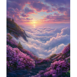 Алмазная мозаика "В облаках", 30*40см, на рамке, в кор. 31*41*2,5см, ТМ Dreamtoys