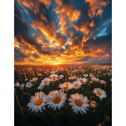 Алмазная мозаика "Золотой закат", 30*40см, на рамке, в кор. 31*41*2,5см, ТМ Dreamtoys