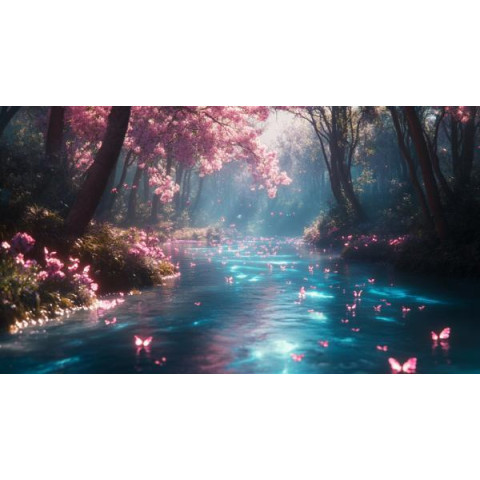 Алмазна мозаїка "Зачаровані квіти", 30*40см, на рамці, в кор. 31*41*2,5см, ТМ Dreamtoys арт: S20204