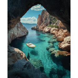 Алмазная мозаика "Кристальная вода", 30*40см, на рамке, в кор. 31*41*2,5см, ТМ Dreamtoys