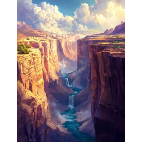 Алмазна мозаїка "Вічний шлях", 30*40см, на рамці, кор. 31*41*2,5см, ТМ Dreamtoys арт: S20228