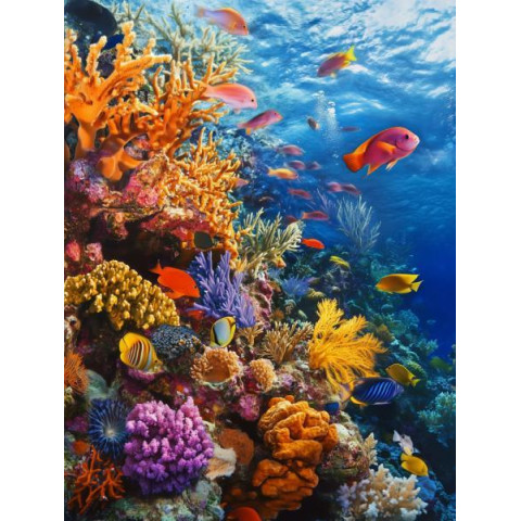 Алмазна мозаїка "Яскраві глибини", 30*40см, на рамці, кор. 31*41*2,5см, ТМ Dreamtoys арт: S20229