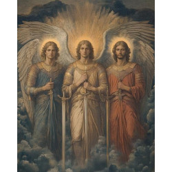 Алмазная мозаика "Небесные стражи", 30*40см, на рамке, в кор. 31*41*2,5см, ТМ Dreamtoys