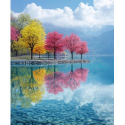 Алмазная мозаика "Краски природы", 30*40см, на рамке, в кор. 31*41*2,5см, ТМ Dreamtoys