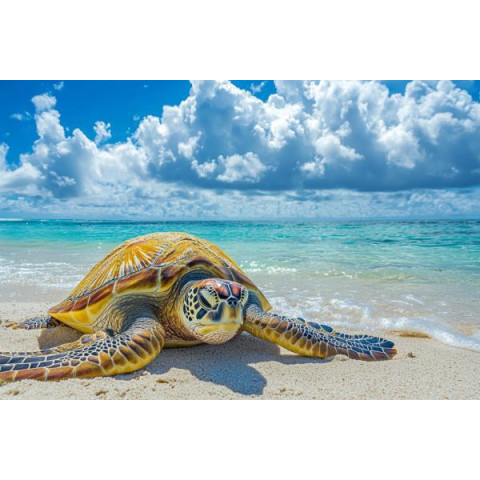 Алмазна мозаїка "Морська черепаха", 30*40см, на рамці, в кор. 31*41*2,5см, ТМ Dreamtoys арт: S20243