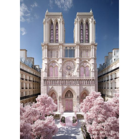 Алмазна мозаїка "Собор Паризької Богоматері", 30*40см, на рамці, в кор. 31*41*2,5см, ТМ Dreamtoys арт: S20246