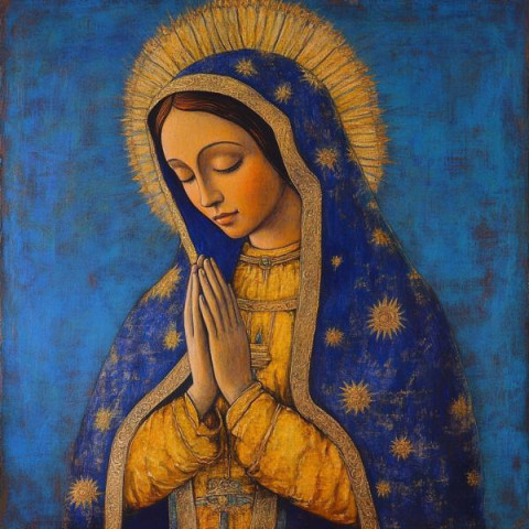 Алмазна мозаїка "Молитва про Мир", 30*40см, на рамці, в кор. 31*41*2,5см, ТМ Dreamtoys арт: S20249