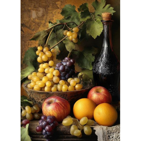 Алмазна мозаїка "Щедрість урожаю", 30*40см, на рамці, в кор. 31*41*2,5см, ТМ Dreamtoys арт: S20256