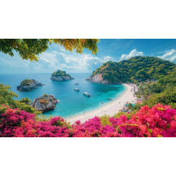 Алмазна мозаїка &quot;Райська бухта&quot;, 30*40см, на рамці, кор. 31*41*2,5см, ТМ Dreamtoys арт: S20265
