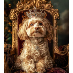 Алмазная мозаика "Королевский взгляд", 30*40см, на рамке, в кор. 31*41*2,5см, ТМ Dreamtoys