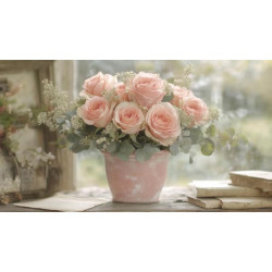 Алмазна мозаїка &quot;Квітковий спокій&quot;, 30*40см, на рамці, в кор. 31*41*2,5см, ТМ Dreamtoys арт: S20299