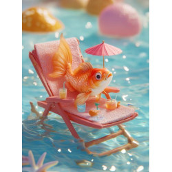 Алмазна мозаїка &quot;Аква-релакс&quot;, 30*40см, на рамці, в кор. 31*41*2,5см, ТМ Dreamtoys арт: S20301