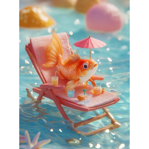 Алмазна мозаїка "Аква-релакс", 30*40см, на рамці, в кор. 31*41*2,5см, ТМ Dreamtoys арт: S20301