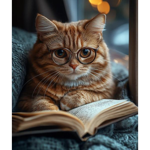 Алмазна мозаїка "Зосереджений погляд", 30*40см, на рамці, в кор. 31*41*2,5см, ТМ Dreamtoys арт: S20321