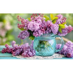 Алмазная мозаика "Букет сирени", 30*40см, на рамке, в кор. 31*41*2,5см, ТМ Dreamtoys