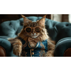 Алмазная мозаика "Зажиточный кот", 30*40см, на рамке, в кор. 31*41*2,5см, ТМ Dreamtoys