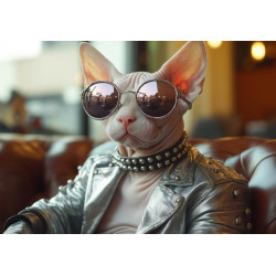 Алмазная мозаика "Стильный сфинкс", 30*40см, на рамке, в кор. 31*41*2,5см, ТМ Dreamtoys