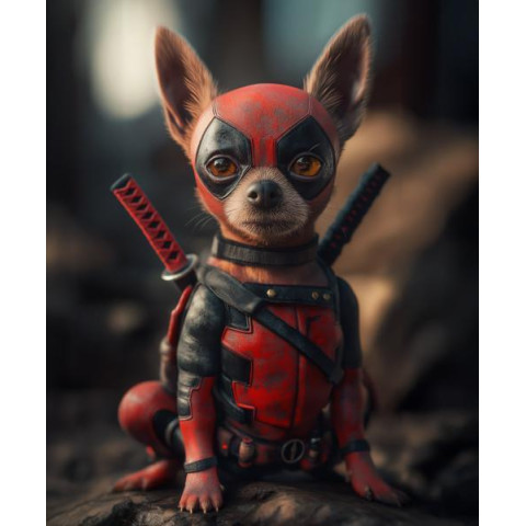 Алмазна мозаїка "Героїчне щеня", 30*40см, на рамці, в кор. 31*41*2,5см, ТМ Dreamtoys арт: S20346