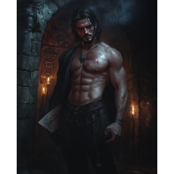 Алмазная мозаика "Теневая решимость", 30*40см, на рамке, в кор. 31*41*2,5см, ТМ Dreamtoys