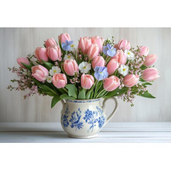 Алмазна мозаїка &quot;Весняна елегантність&quot;, 30*40см, на рамці, в кор. 31*41*2,5см, ТМ Dreamtoys арт: S20349