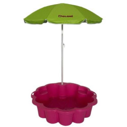 Песочница - бассейн "Цветок" с зонтиком, 76*76*20,5см, ТМ Долони, Украина