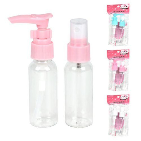 Набор дорожный для косметики 2пр/наб 30мл пак,16*8см (480наб)