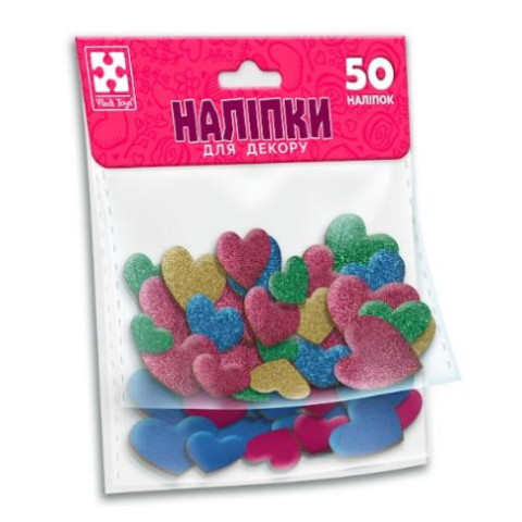 Набір для творчості з  наліпками "Серце", пак. 16*18см, ТМ Vladi Toys, Україна арт: VT4206-53