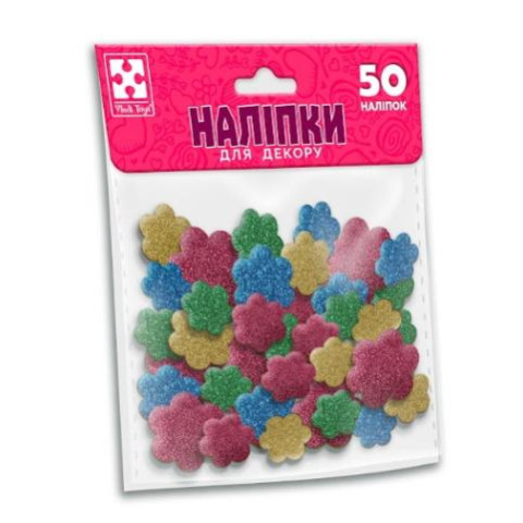 Набір для творчості з  наліпками "Квітка", пак. 16*18см, ТМ Vladi Toys, Україна арт: VT4206-54