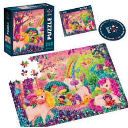 Пазлы De.tail. Світ єдиноріжок 260 деталей, в кор. 23*23*7см, ТМ Vladi Toys, Украина