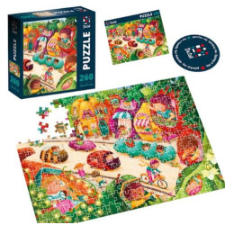 Пазлы De.tail. Фруктове місто  260 деталей, в кор. 23*23*7см, ТМ Vladi Toys, Украина