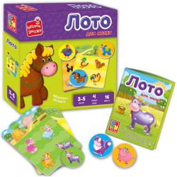 Гра розвиваюча Лото "Ферма", в кор. 18*20*4см, ТМ Vladi Toys, Україна