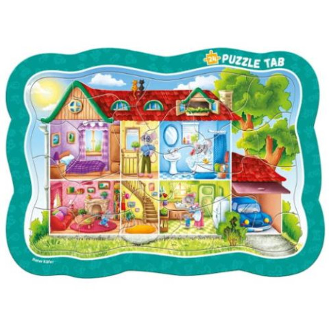Пазли-вкладинки Roter Kafer "Домівка мишеняти", пак. 31*24см, ТМ Vladi Toys, Україна арт: RK7020-01