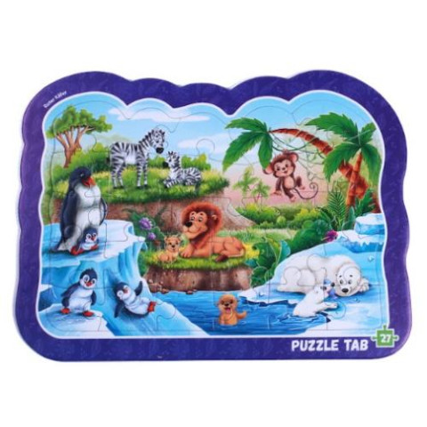 Пазли-вкладинки Roter Kafer "Тварини зоопарку", пак. 31*24см, ТМ Vladi Toys, Україна арт: RK7020-02