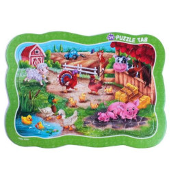 Пазли-вкладинки Roter Kafer &quot;Ферма&quot;, пак. 31*24см, ТМ Vladi Toys, Україна арт: RK7020-03