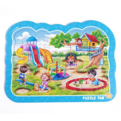 Пазлы-вкладыши Roter Kafer "Дитячий майданчик", пак. 31*24см, ТМ Vladi Toys, Украина