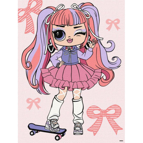 Картина по номерам для детей «L.O.L. Surprise! Tweens Ali Dance» 30*40см, в термопакете, ТМ Идейка, Украина