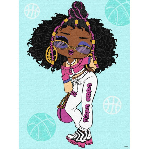 Картина за номерами  для дітей "L.O.L. Surprise! Tweens Hoops Cutie" 30*40см, в термопакеті, ТМ Ідейка, Україна арт: KHO6285