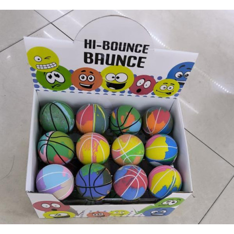 М'яч пострибунчик гумовий 6см ЦІНА ЗА 1ШТ  арт: PR2520