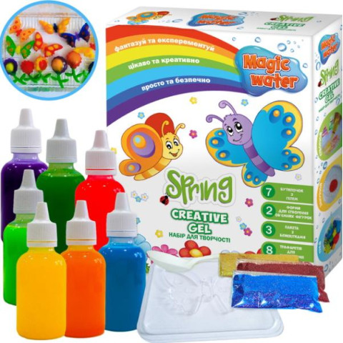 Набір для творчості Magic water. Creative gel SPRING, в кор. 30*24*6см, ТМ Ludum, Україна арт: MV6031-04
