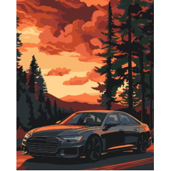 Картина по номерам "Комфортная поездка" лак 40*50см, термопакет, ТМ ART Craft, Украина