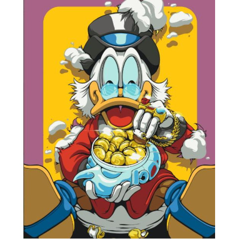 Картина за номерами "Грошовий Скрудж" лак 40*50см, термопакет, ТМ ART Craft, Україна арт: 16140-AC